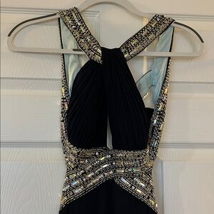 Betsy & Adam Halter Style Prom Dress
